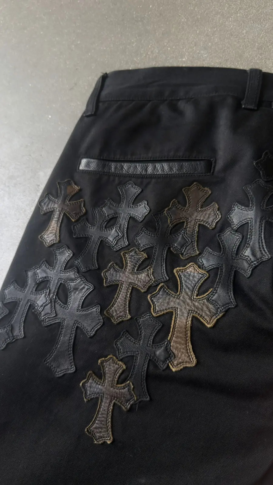 Chrome Hearts Flooded Back Patches Chino Pants