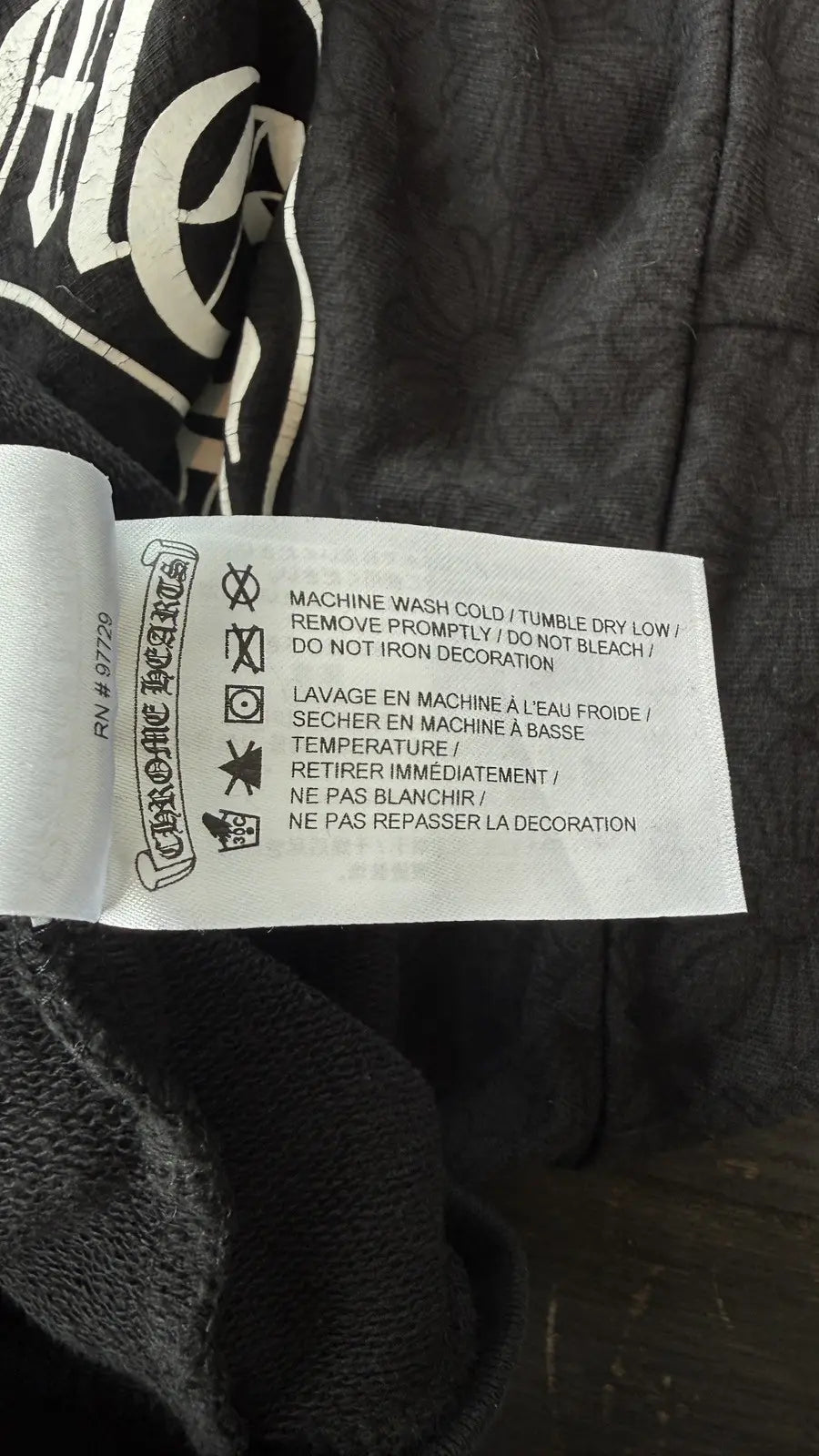 Chrome Hearts Monongram Vertical Logo Hoodie Chrome Hearts