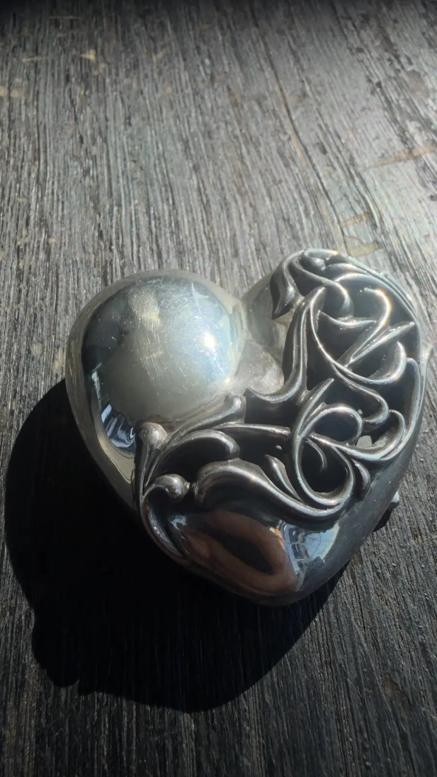 Chrome Hearts Sterling Silver Heart Piece Chrome Hearts
