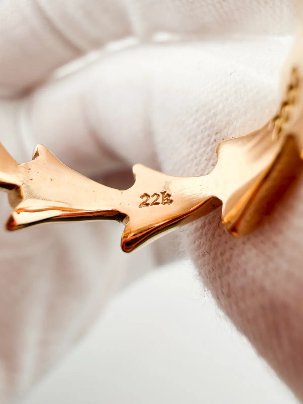 Chrome Hearts Gold Crosstail Ring