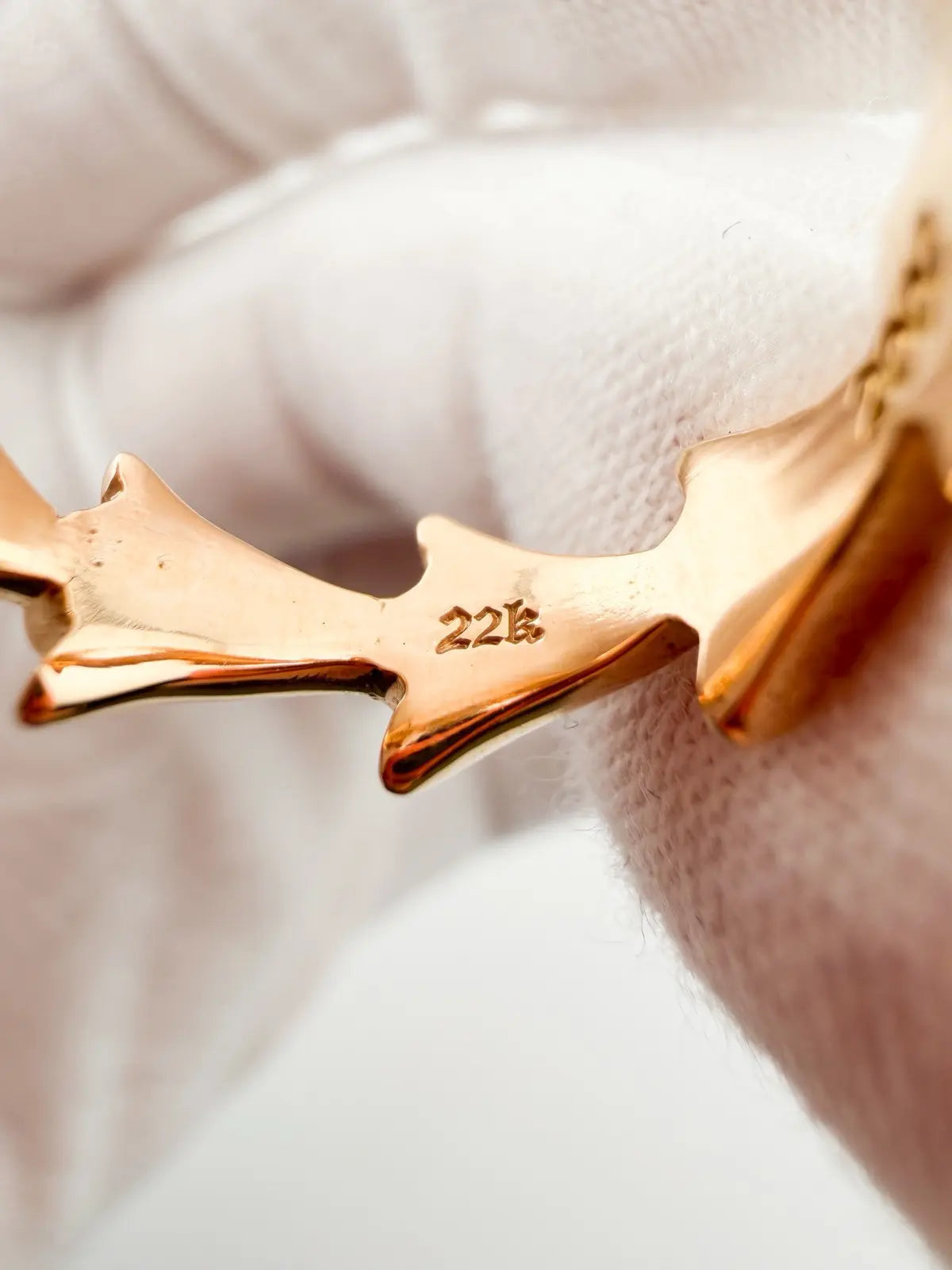 Chrome Hearts Gold Crosstail Ring