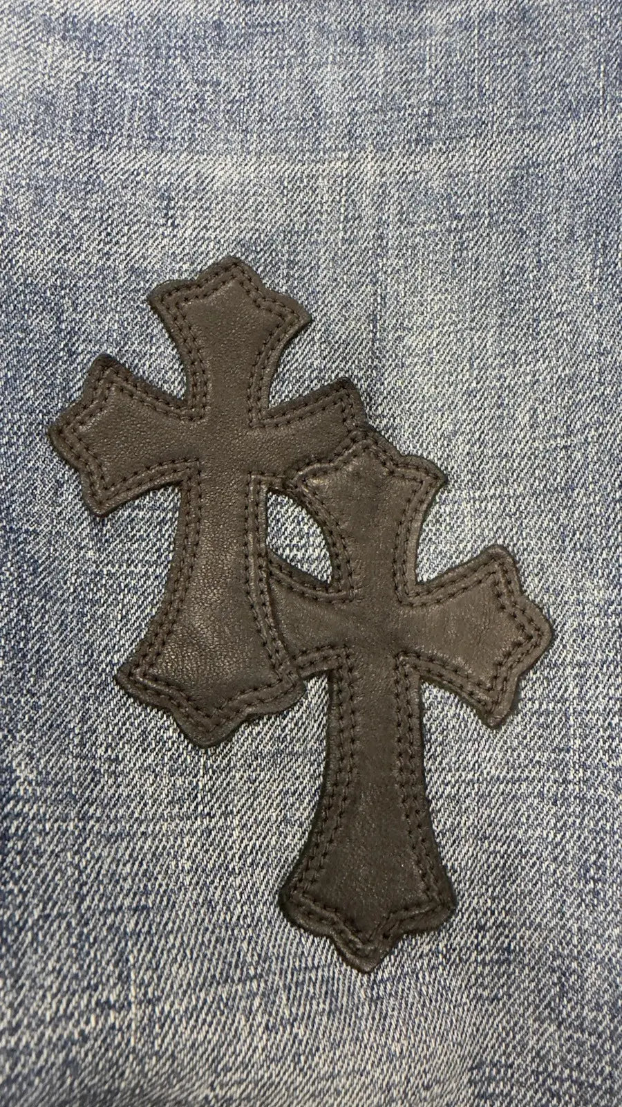 Chrome Hearts Star Lucky Patch Black Patch Denim