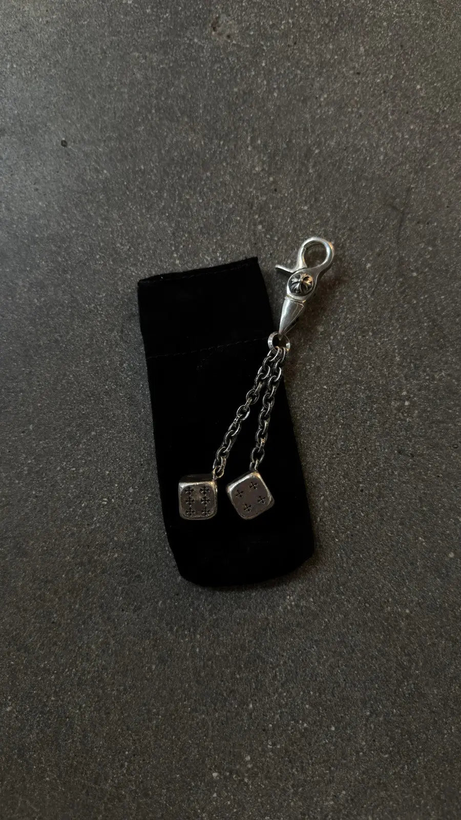 Chrome Hearts Dice Keychain