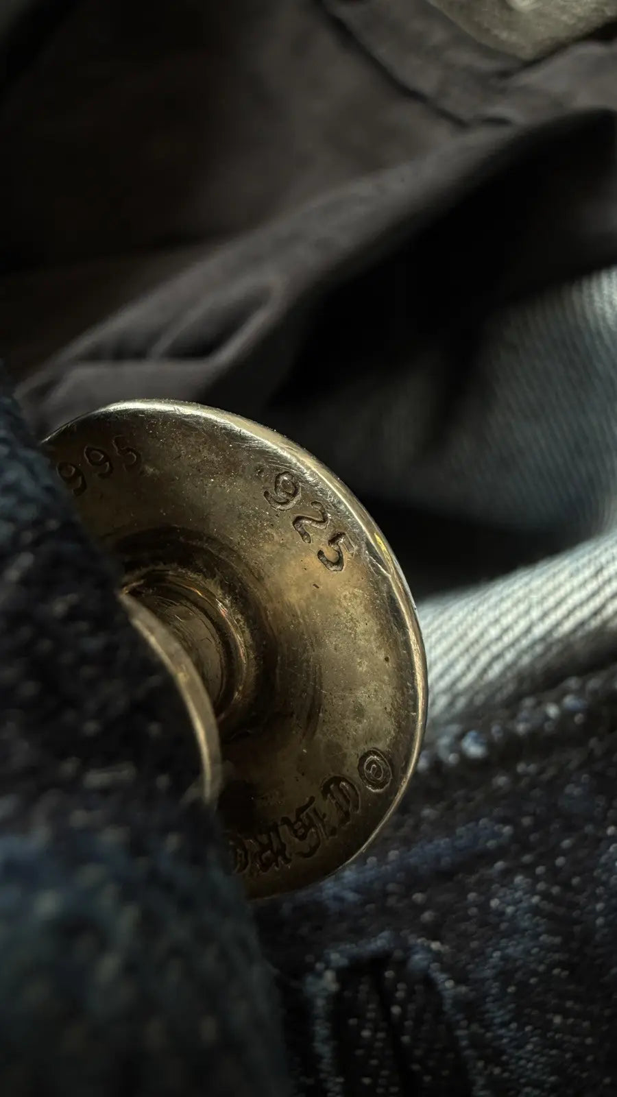 Chrome Hearts KS Cut Raw Blue Denim Jeans