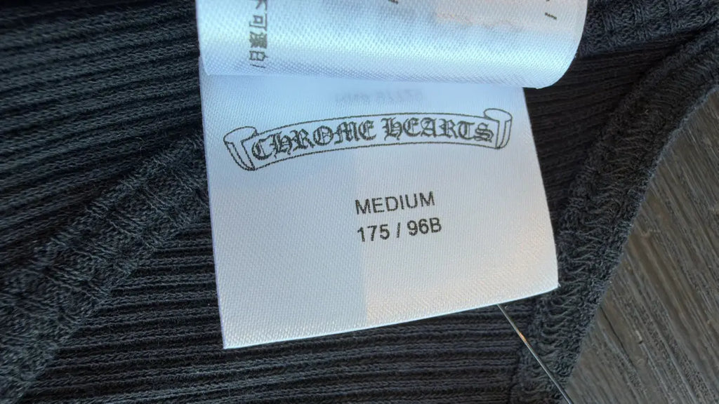 Chrome Hearts Fine-Ribbed Black Tank Top Size M Chrome Hearts