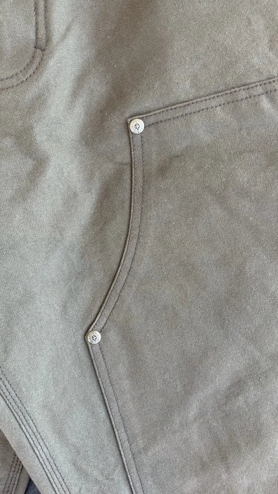 Chrome Hearts Cross Patch Double Knee Carpenter Shorts Size 36 Chrome Hearts
