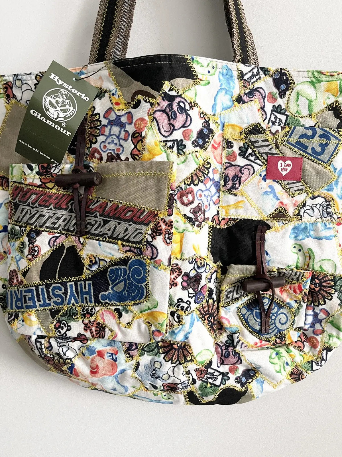 2010s Hysteric Glamour Wonderland Patchwork Tote Bag