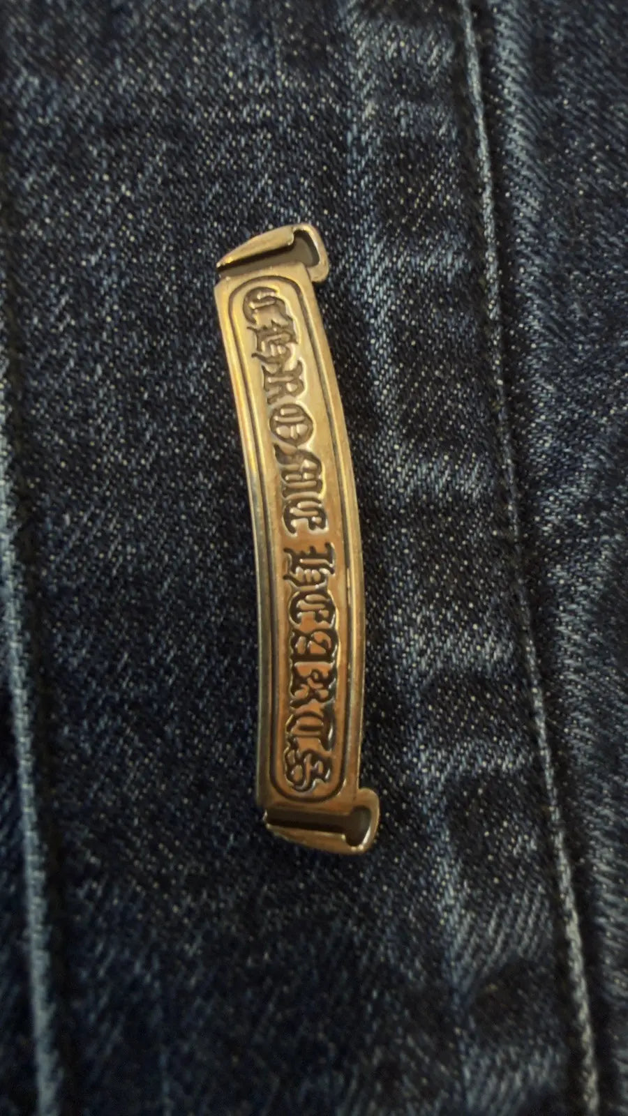 Chrome Hearts Motorbreath Indigo Denim Trucker Jacket