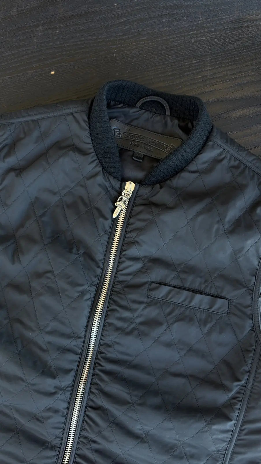 Chrome Hearts Quilted "Papa" Vest Size M Chrome Hearts
