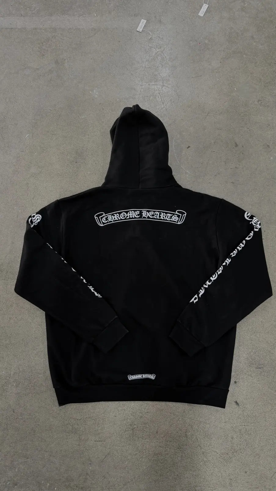 Chrome Hearts Scroll Zip-Up Hoodie