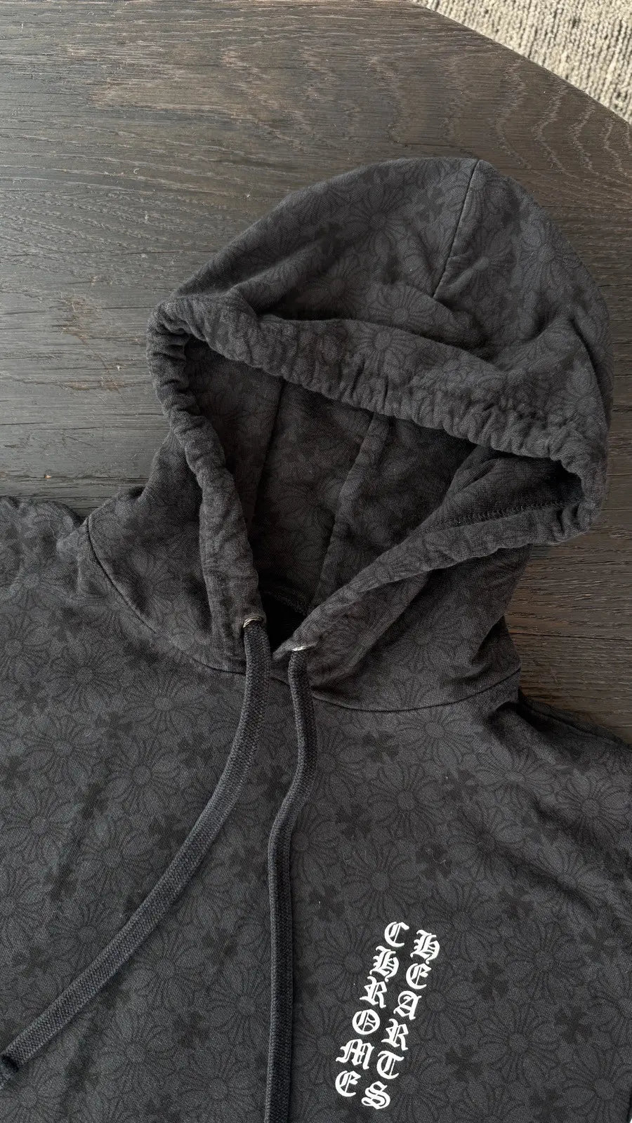 Chrome Hearts Monongram Vertical Logo Hoodie Chrome Hearts