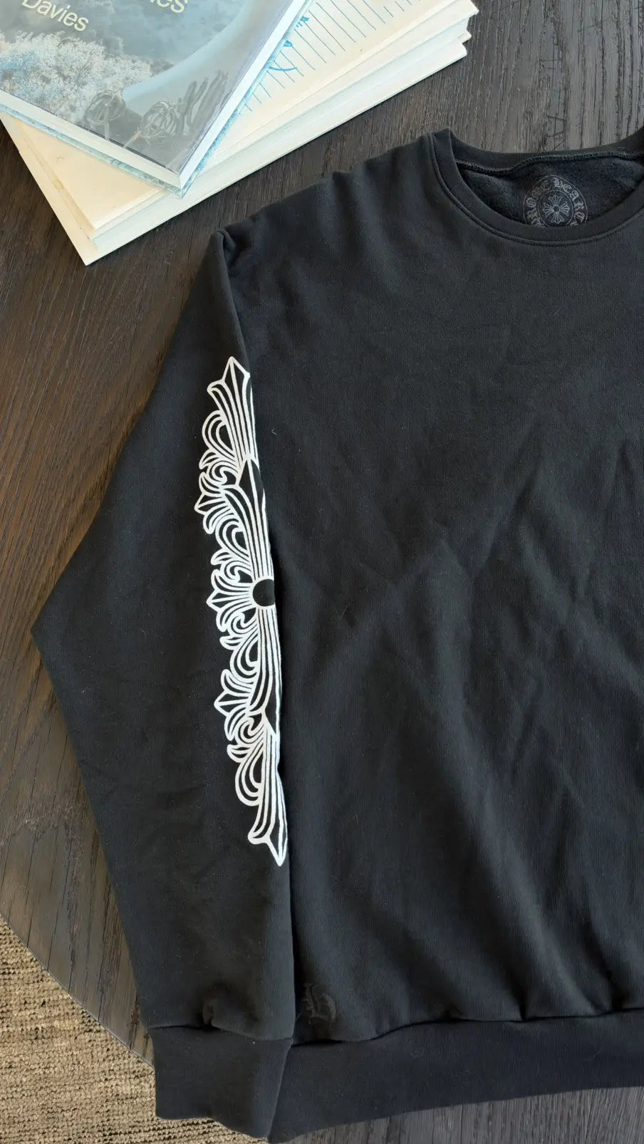 Chrome Hearts Floral Horseshoe Crewneck Sweatshirt Size XL Chrome Hearts