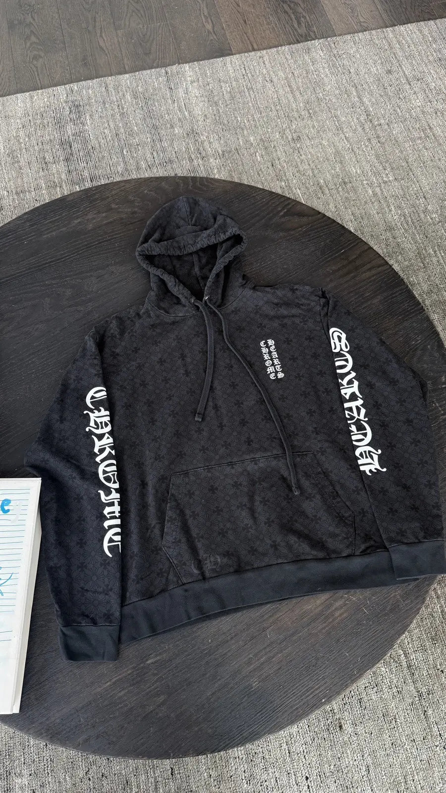 Chrome Hearts Monongram Vertical Logo Hoodie Chrome Hearts