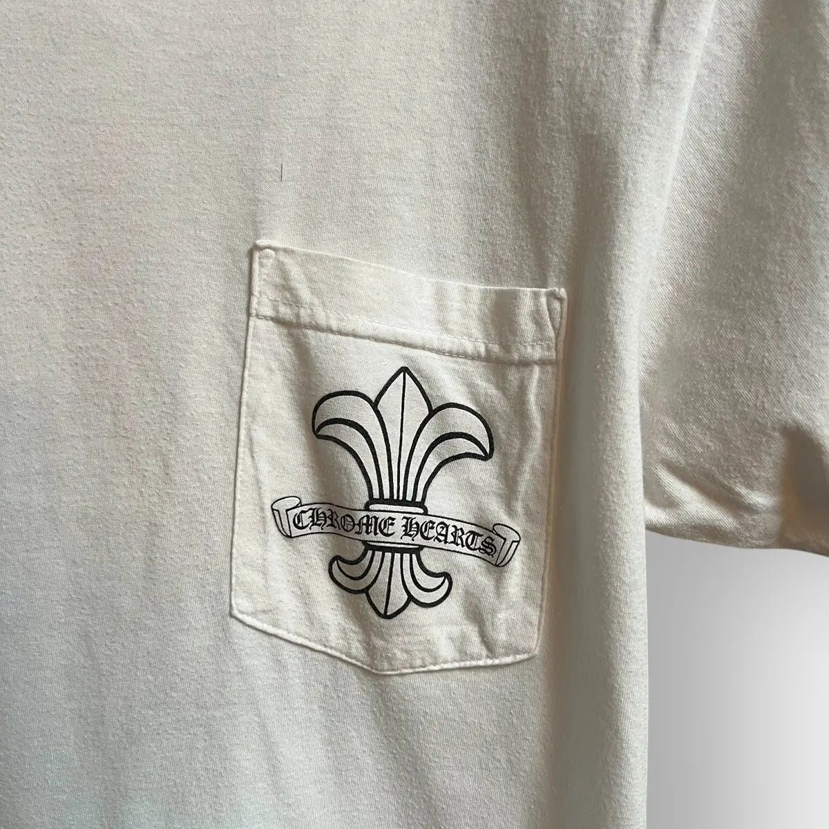 Chrome Hearts Monogram Dagger Scroll Logo Pocket Tee