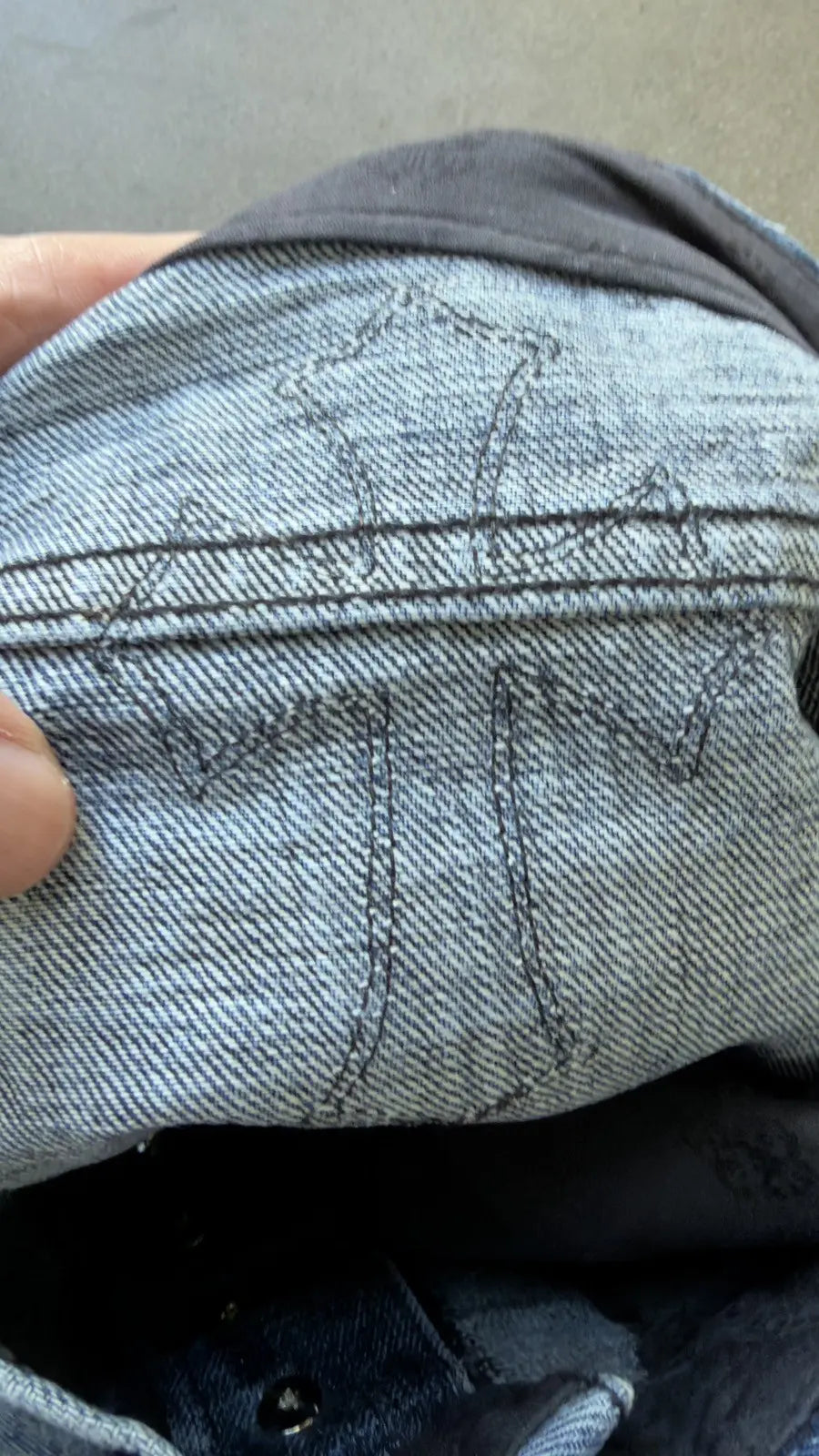 Chrome Hearts Black White Brown Patch FleurKnee Jeans