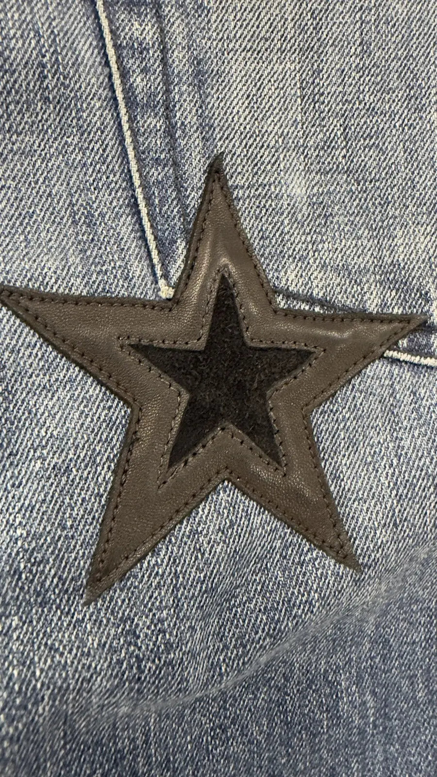 Chrome Hearts Star Lucky Patch Black Patch Denim