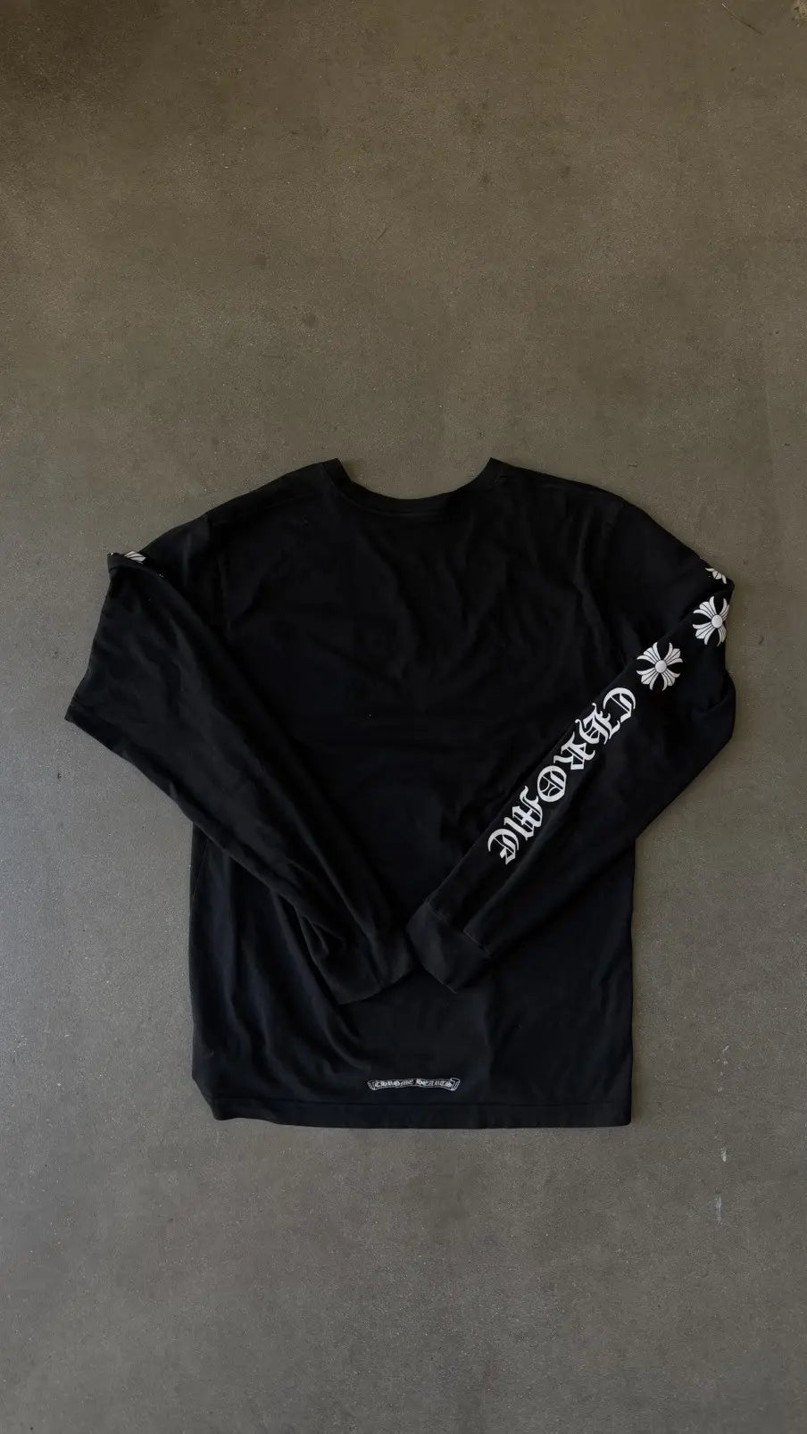 Chrome Hearts Plus Cross Long-Sleeve Pocket T-Shirt