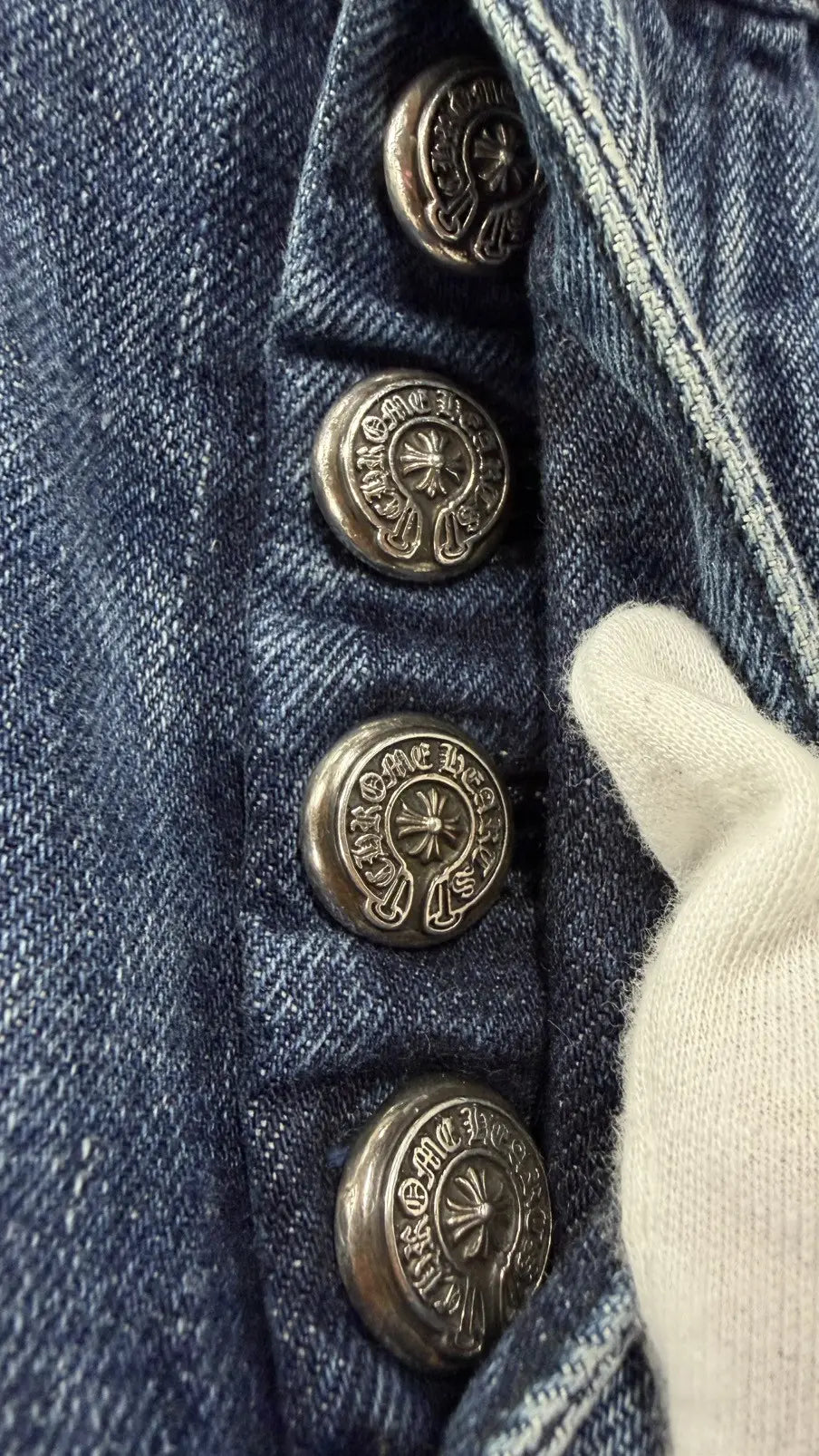 Chrome Hearts Star Lucky Patch Black Patch Denim