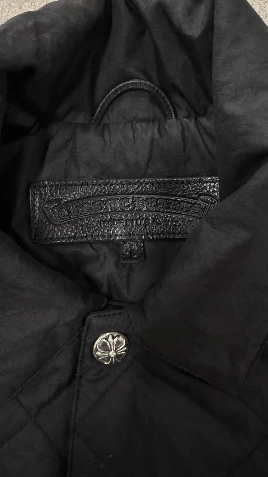 Chrome Hearts CH Embroidered Padded Shirt Jacket