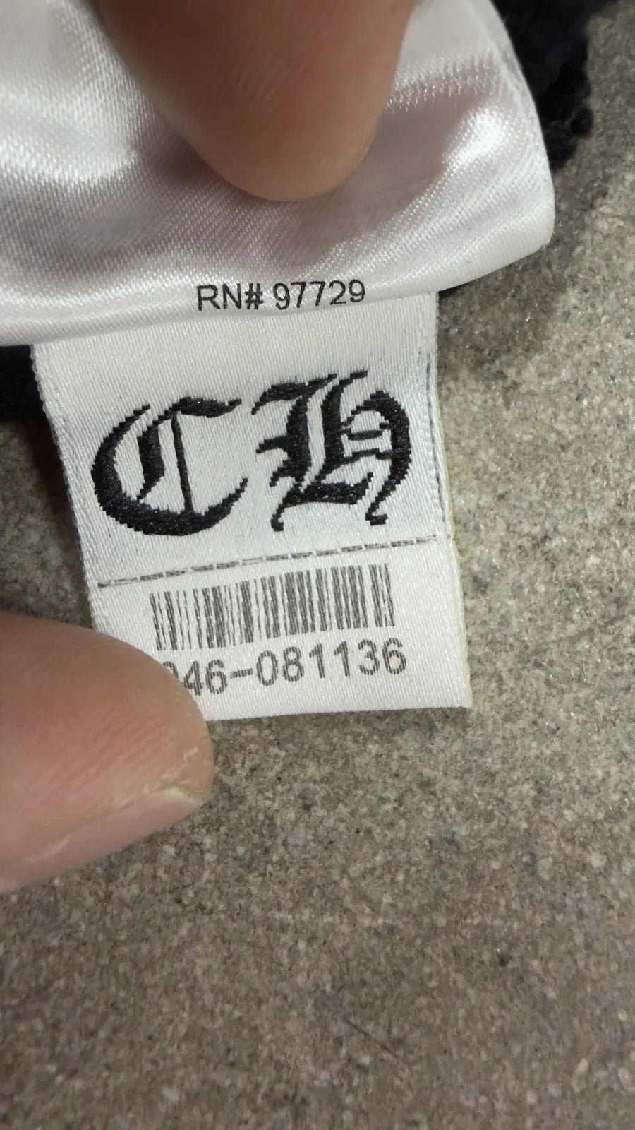 Chrome Hearts 'Blacked Out' Horseshoe Logo Hoodie