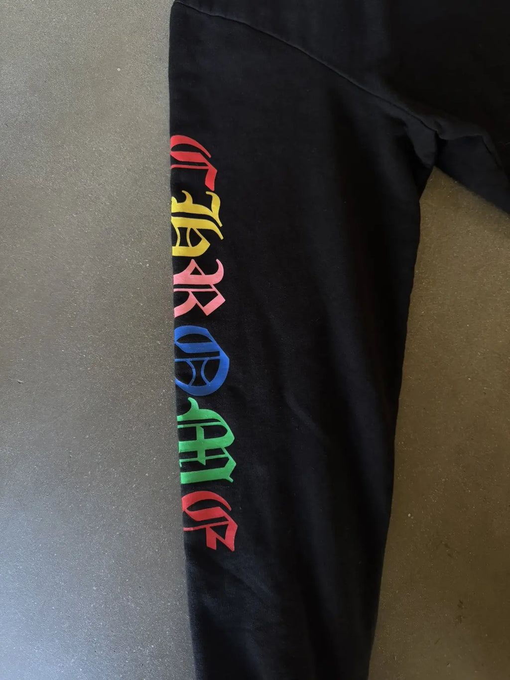 Chrome Hearts Cross Logo Zip Up Hoodie Black/Multicolor