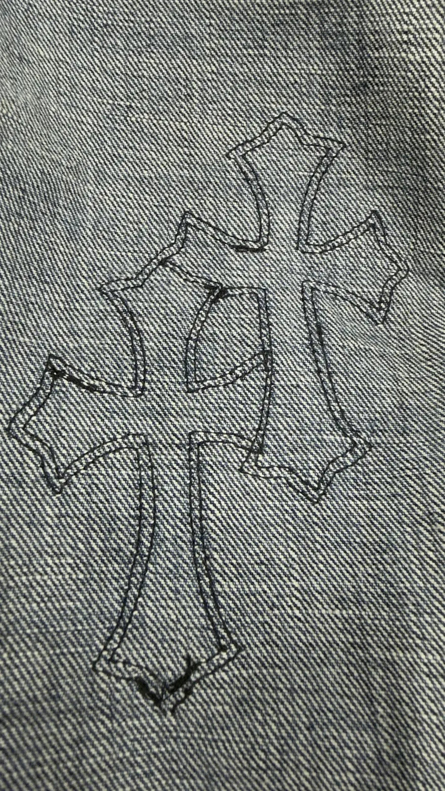 Chrome Hearts Star Lucky Patch Black Patch Denim