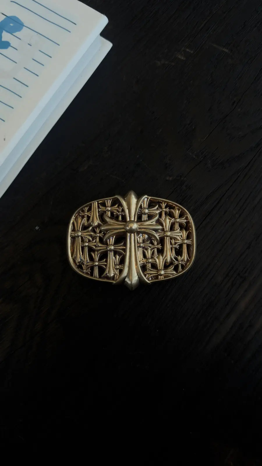 Chrome Hearts Cemetery Cross Belt Buckle Chrome Hearts