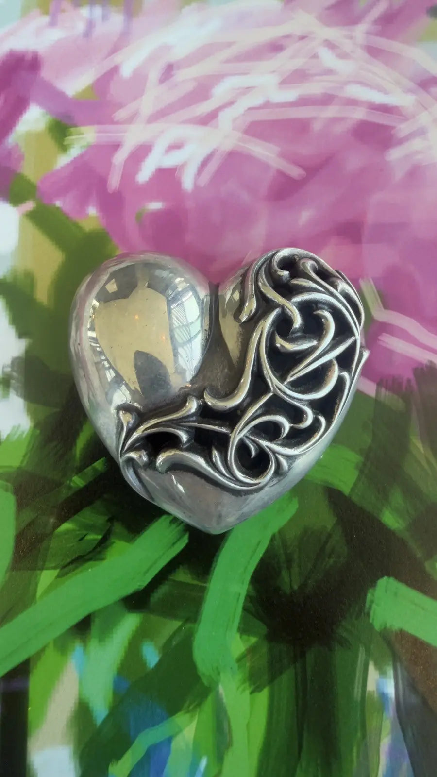 Chrome Hearts "Crying Heart" Belt Buckle Chrome Hearts