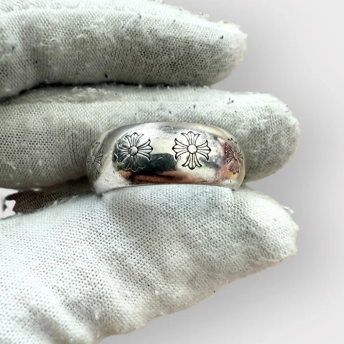 Chrome Hearts CH Plus 10mm Round Ring Size 11