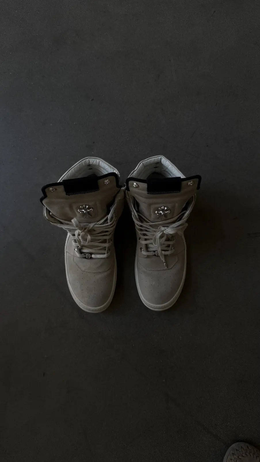 Chrome Hearts Rick Owens Geobasket Cream