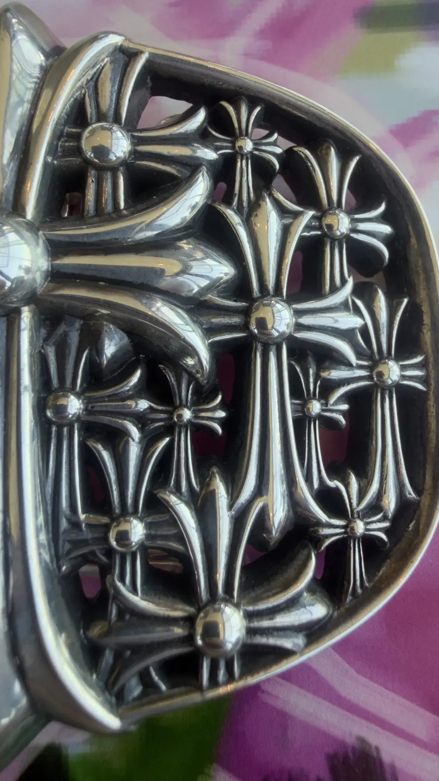 Chrome Hearts Cemetery Cross Belt Buckle Chrome Hearts