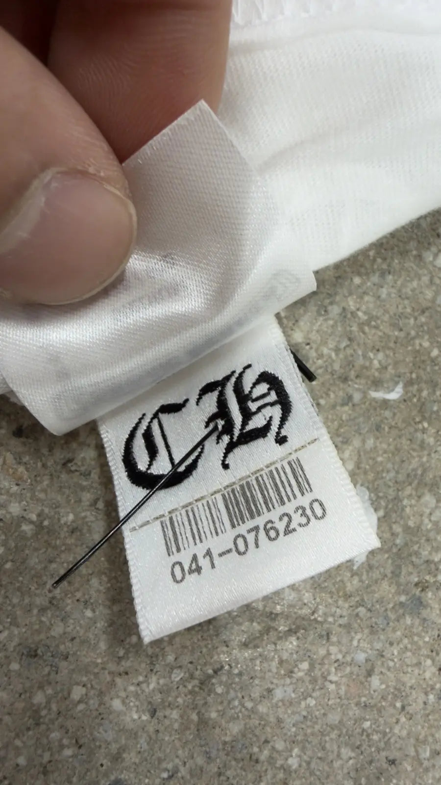 Chrome Hearts Cannes Neck Logo T-Shirt White