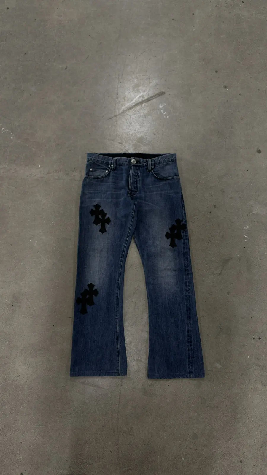Chrome Hearts Star Lucky Patch Black Patch Denim