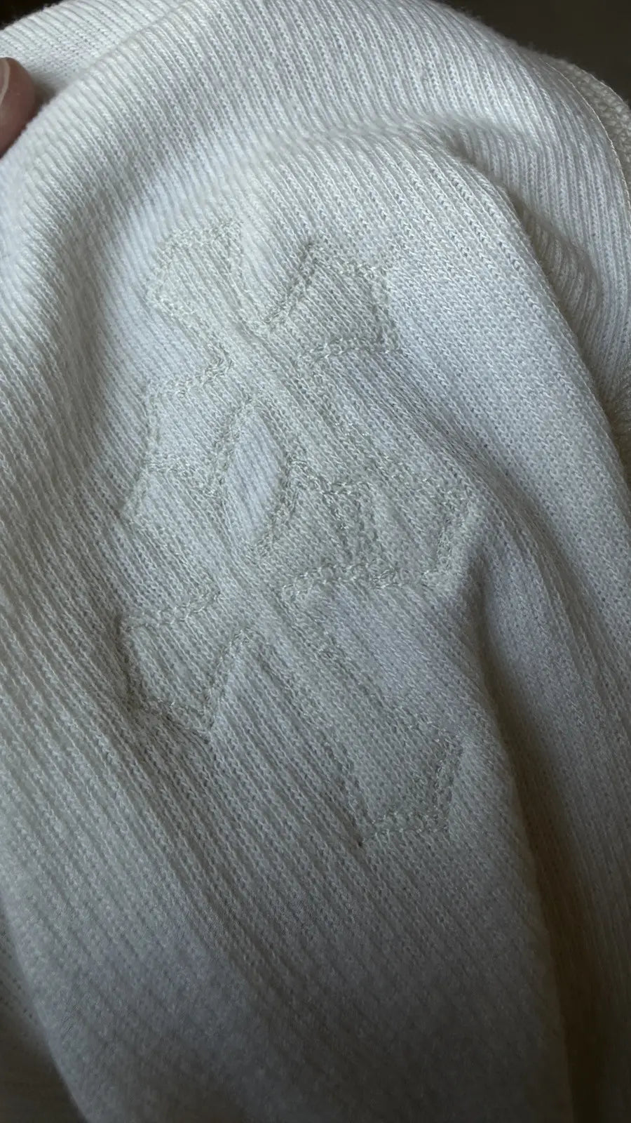 Chrome Hearts Thermal Sliver Onesie Featuring Cross Patches