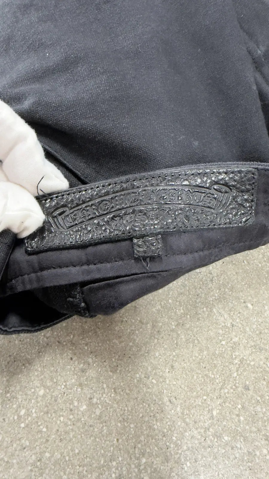 Chrome Hearts Double Knee Cross Patch Shorts