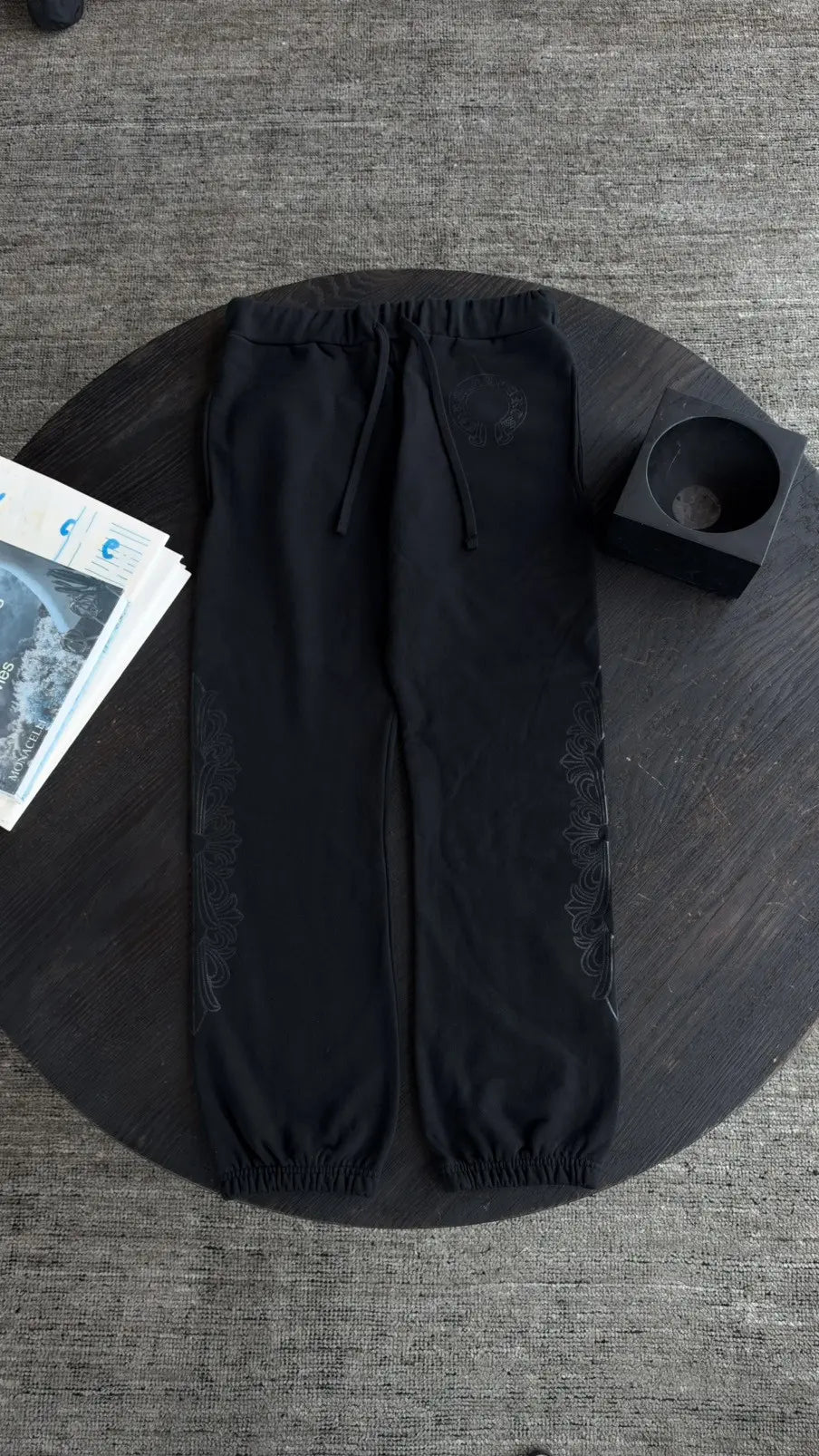 Chrome Hearts "Black Floral" Sweatpants Size L Chrome Hearts