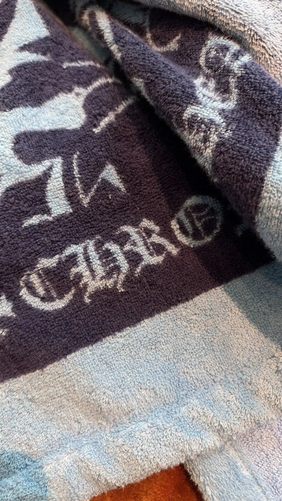 Chrome Hearts Multi Logo Jacquard Beach Towel Chrome Hearts