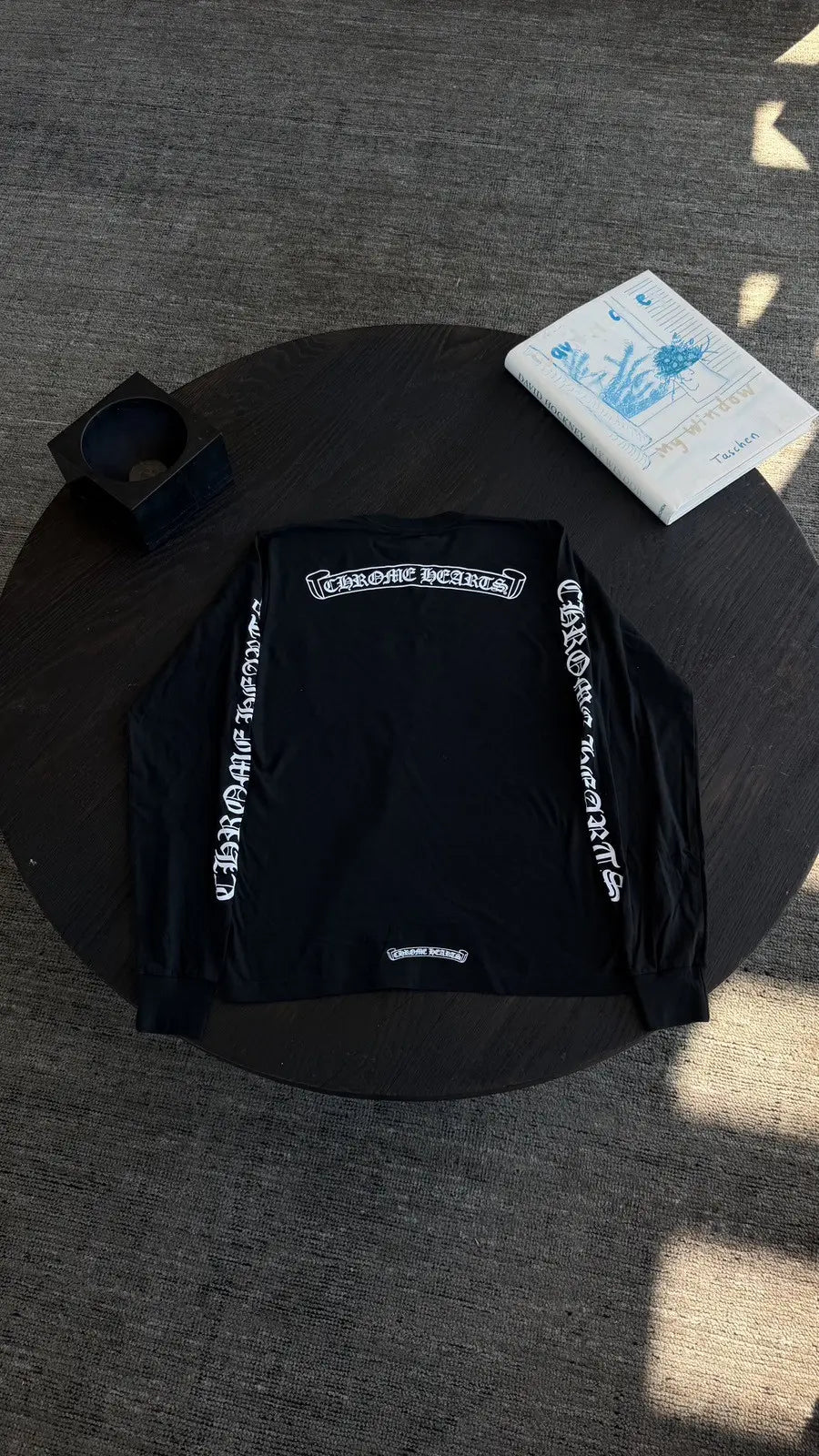 Chrome Hearts Scroll Logo Long Sleeve Tee Size M Chrome Hearts