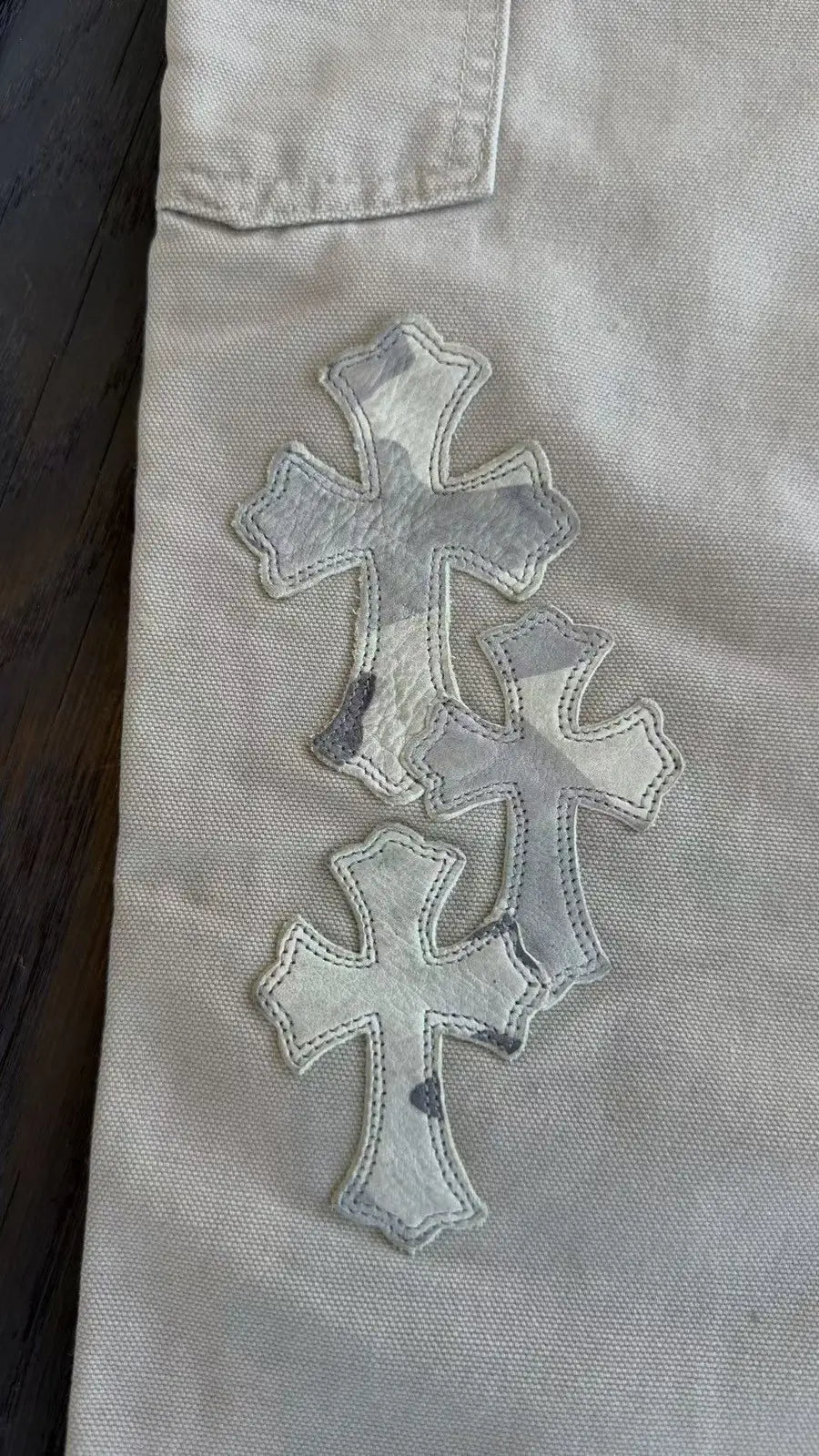 Chrome Hearts Matty Boy Sex Records Cross Patch Pants Size 34 Chrome Hearts