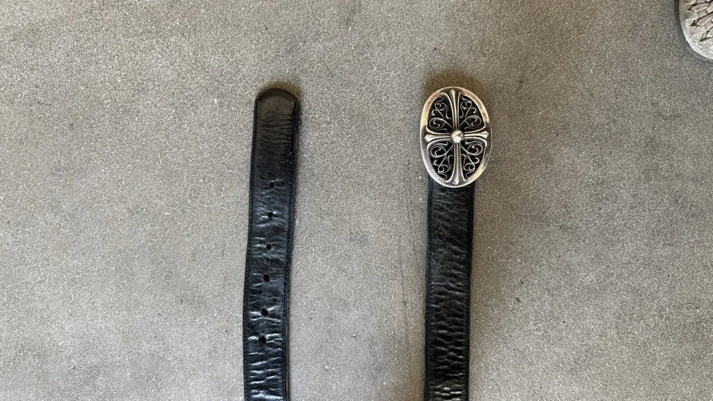Chrome Hearts Oval Buckle Leather Belt