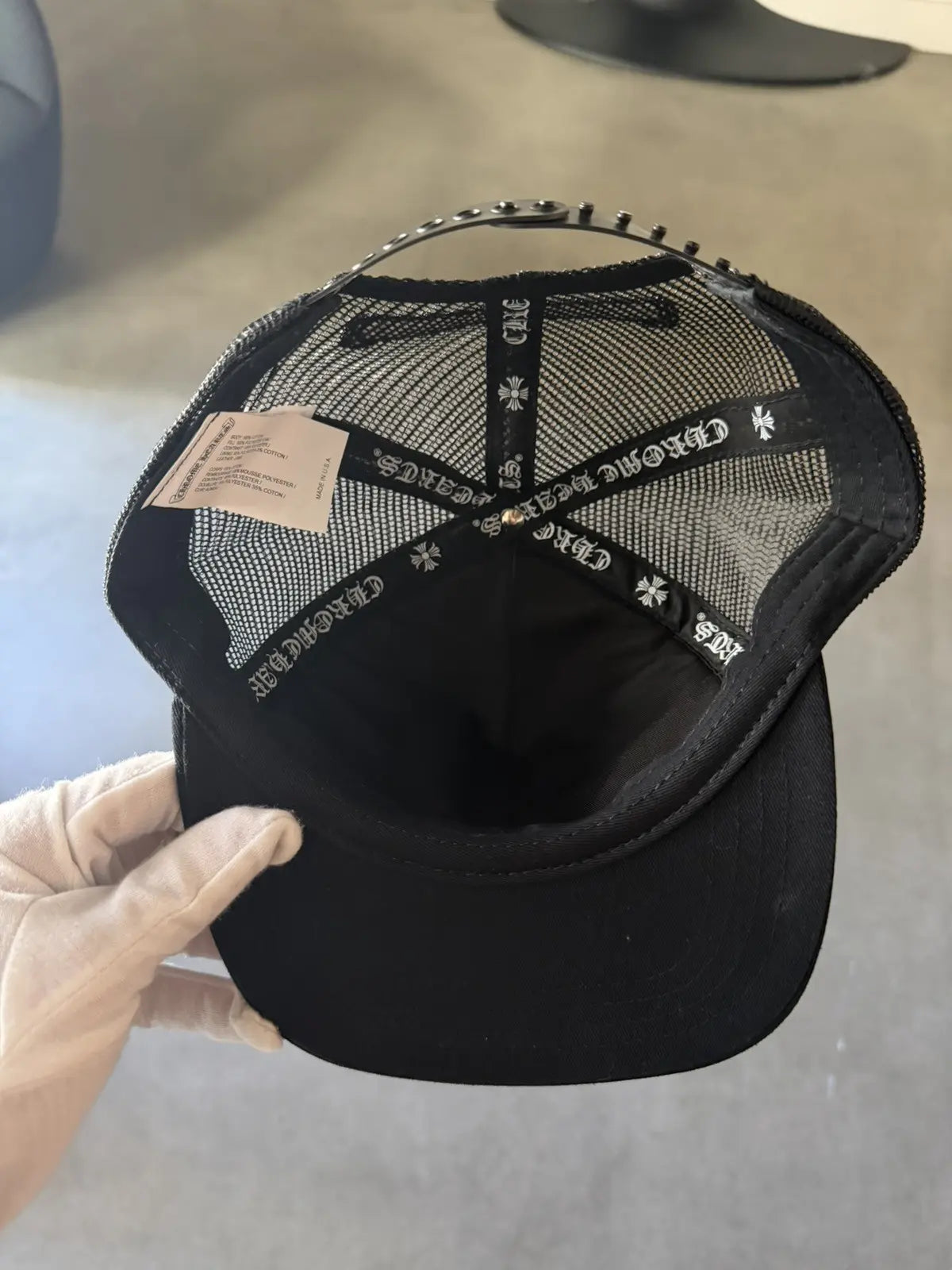 Chrome Hearts Triple Orange Patch Trucker Hat