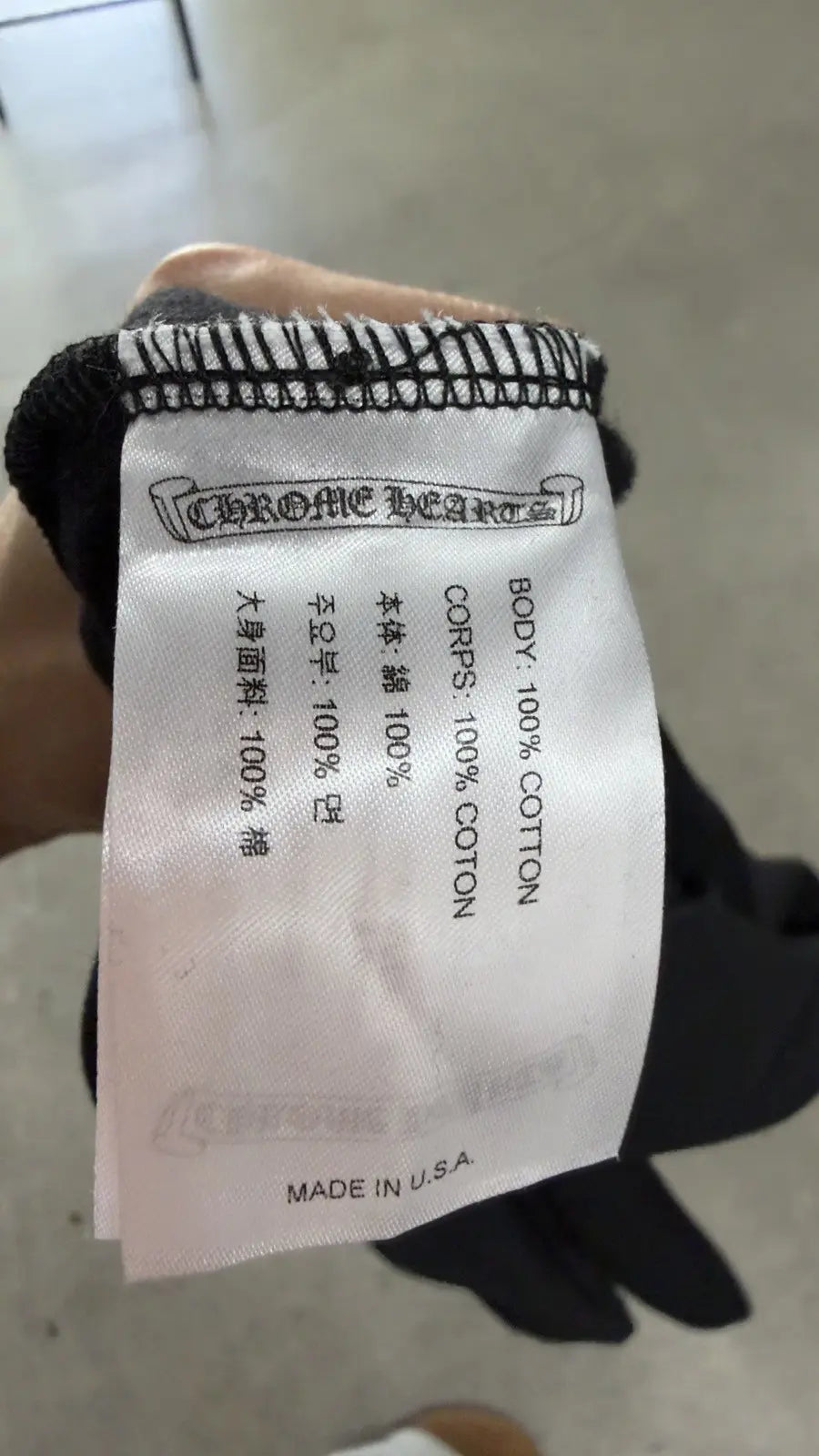 Chrome Hearts 'Blacked Out' Horseshoe Logo Hoodie