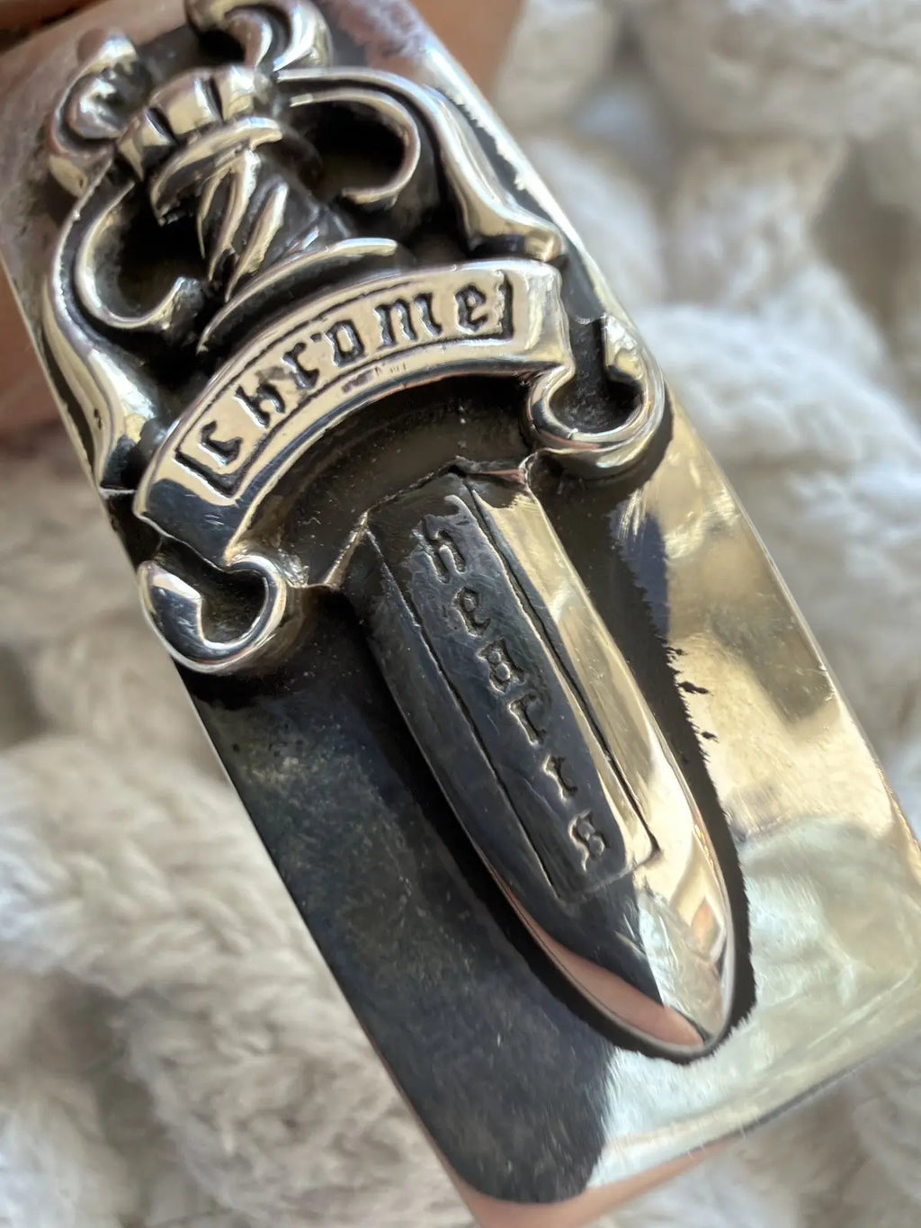 Chrome Hearts Fancy Link Dagger ID Bracelet