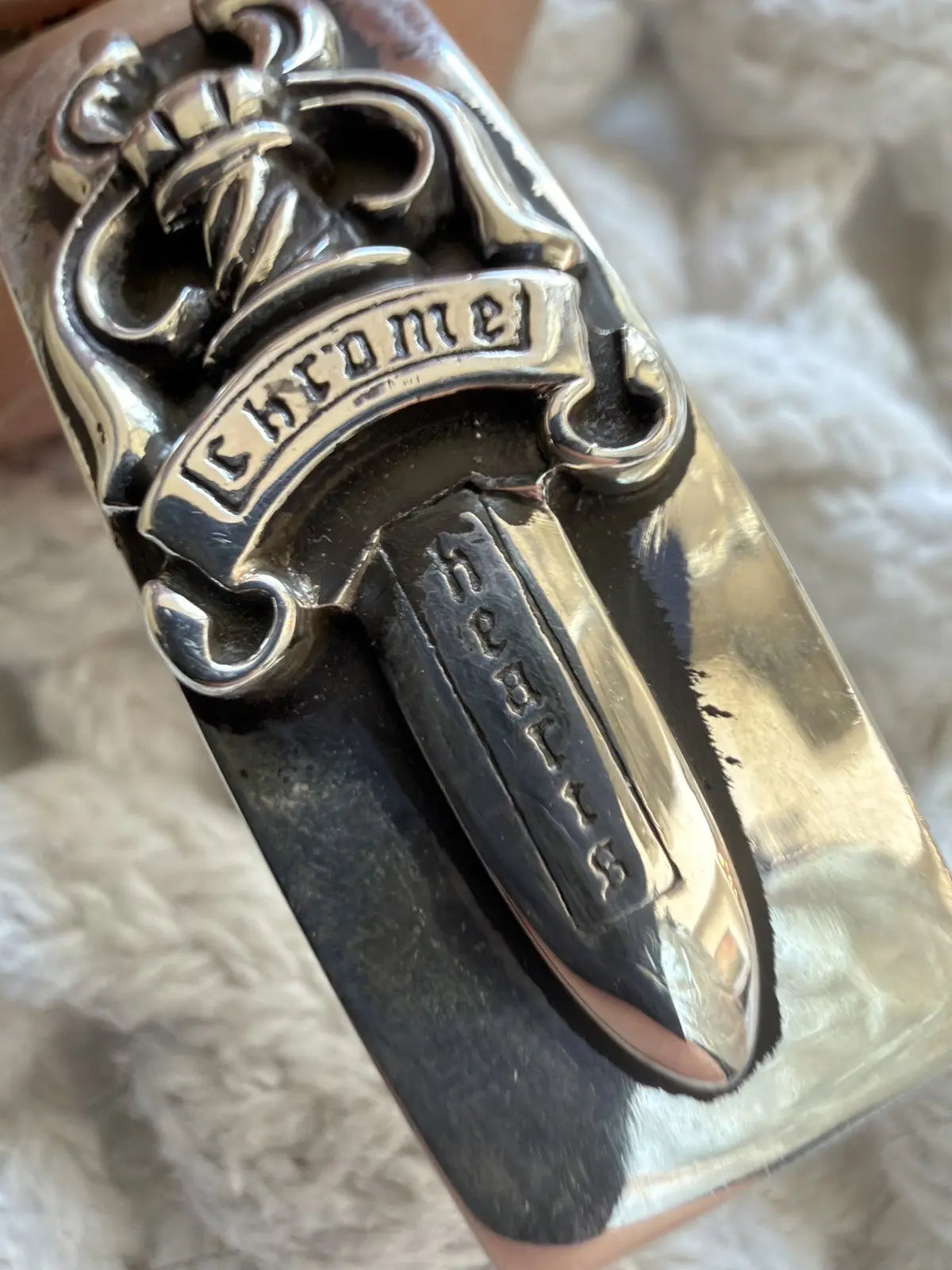 Chrome Hearts Fancy Link Dagger ID Bracelet