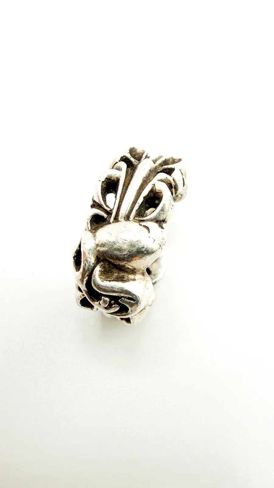 Chrome Hearts Double Floral Cross Ring Chrome Hearts