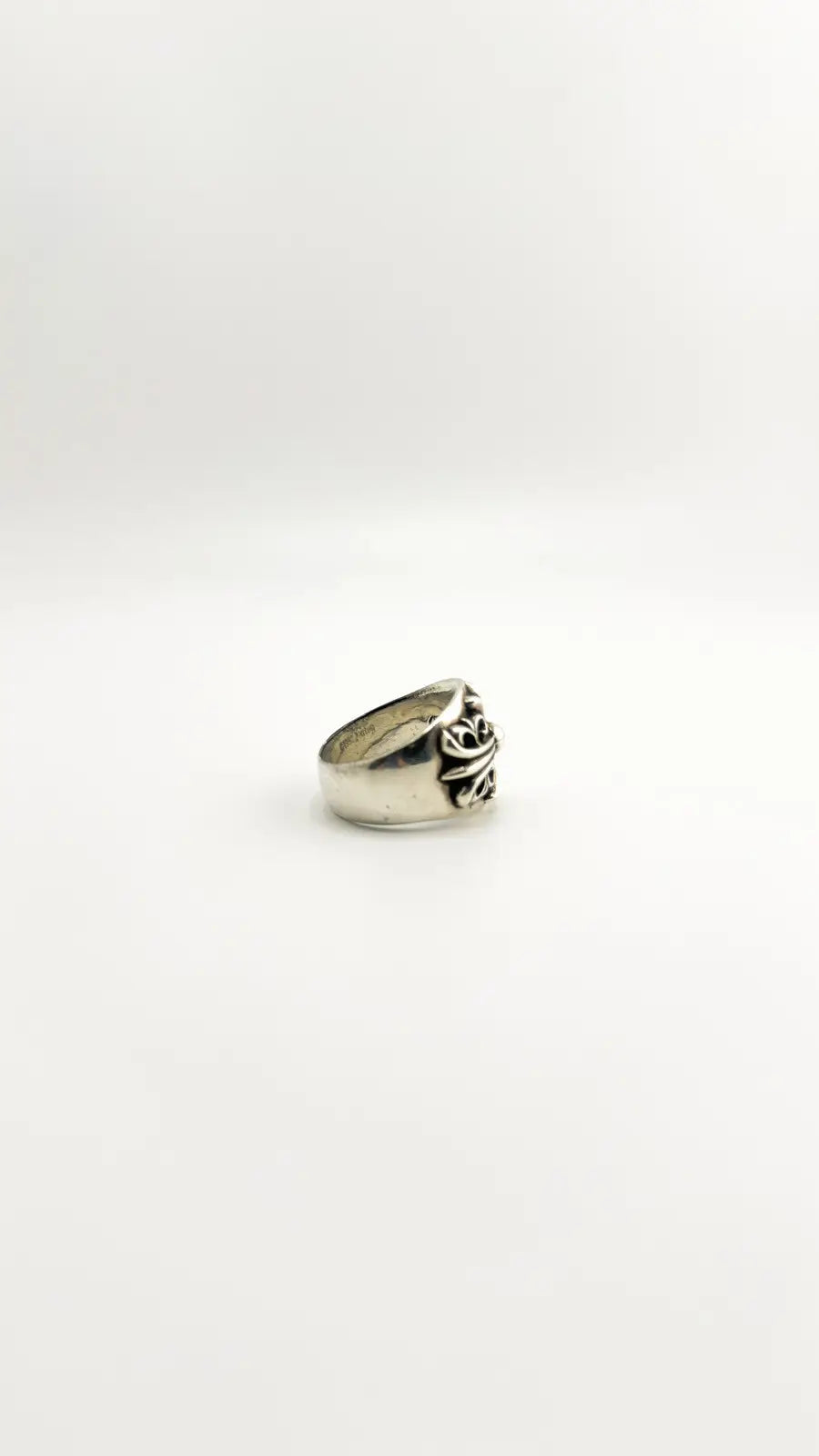 Chrome Hearts Sterling Silver Keeper Ring Chrome Hearts