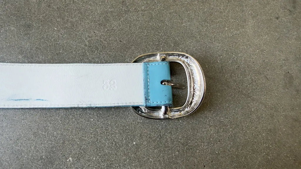Chrome Heart Gunslinger Belt Sky Blue