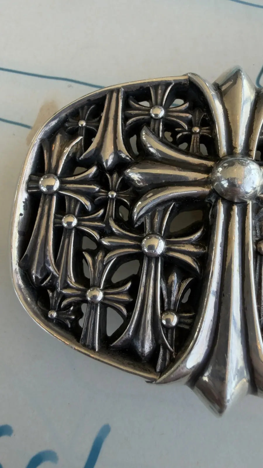 Chrome Hearts Cemetery Cross Belt Buckle Chrome Hearts