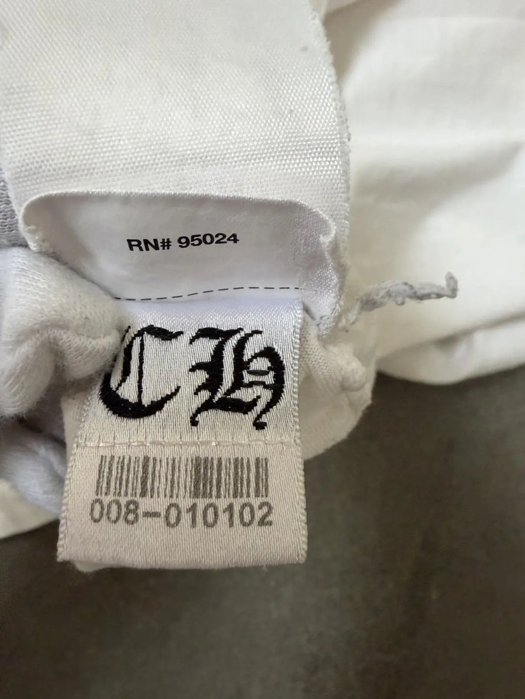 Chrome Hearts Horse Shoe Logo Tee White
