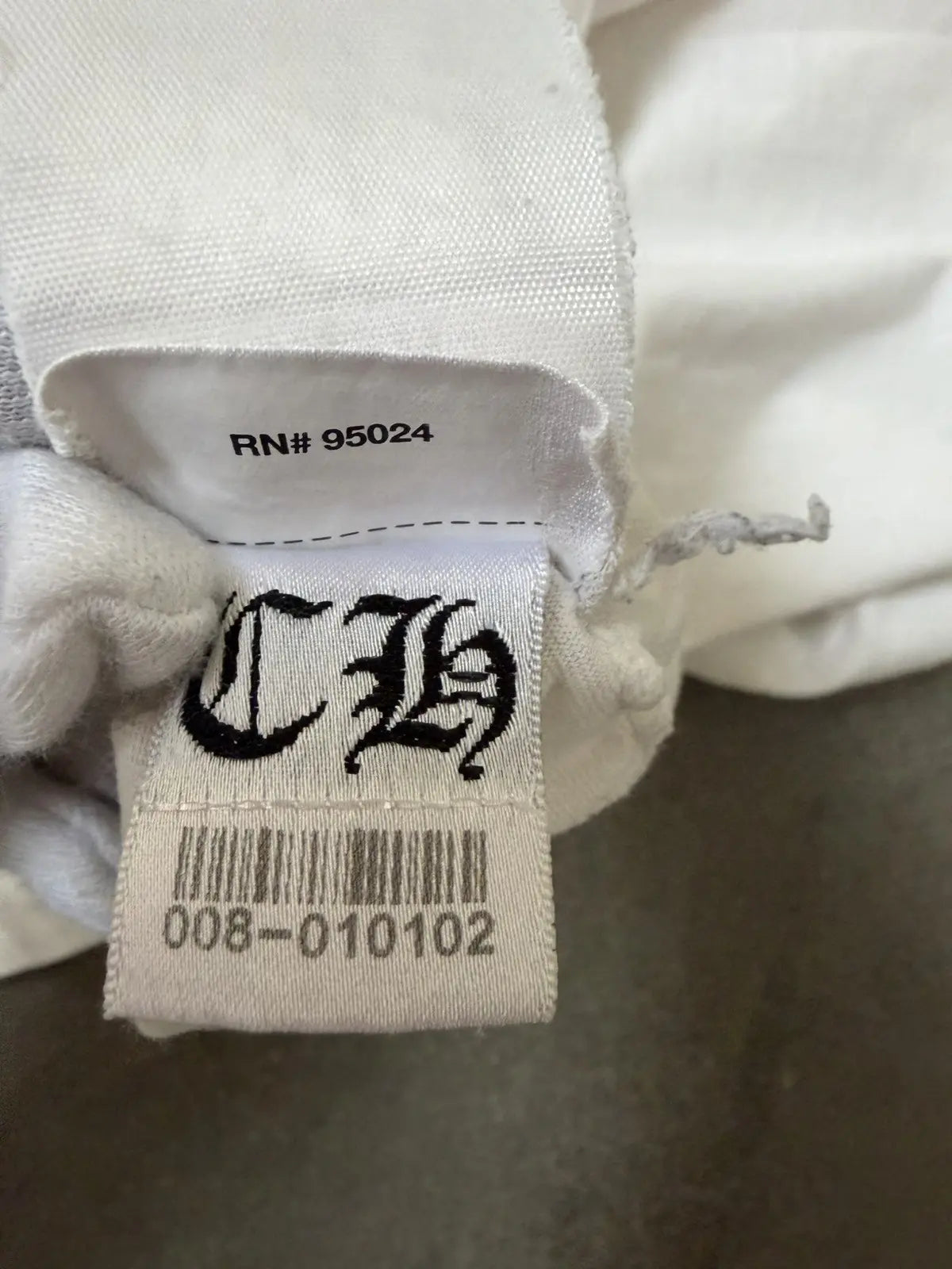 Chrome Hearts Horse Shoe Logo Tee White